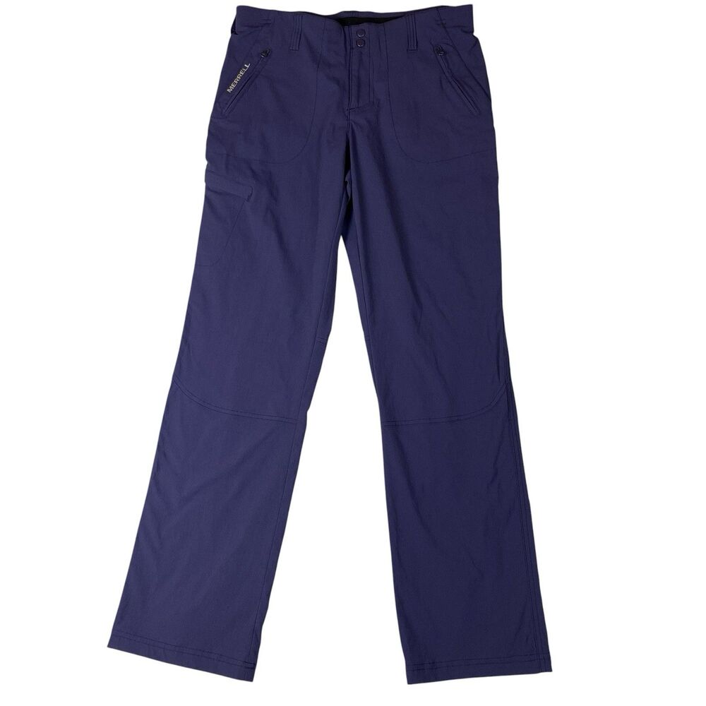 Merrell Selectwick Hiking Pants Womens 8 Purple Cargo Active Nylon Stretch Trail